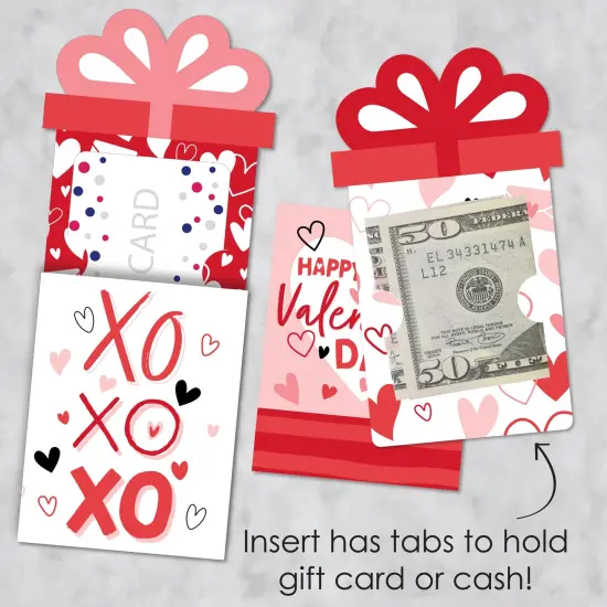 Big Dot of Happiness Assorted Happy Valentine&rsquo;s Day - Valentine Hearts Party Money and Gift Card Sleeves - Nifty Gifty Card Holders - Set of 8 {4}