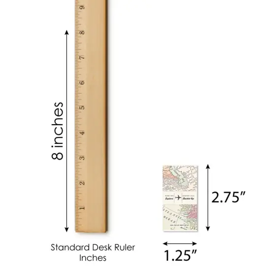 Big Dot of Happiness World Awaits - Mini Candy Bar Wrapper Stickers - Travel Themed Party Small Favors - 40 Count {6}