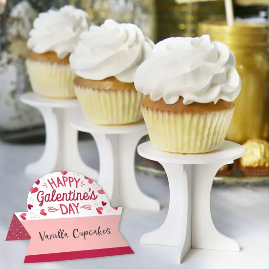 Big Dot of Happiness Happy Galentine's Day - Valentine's Day Party Tent Buffet Card - Table Setting Name Place Cards - Set of 24 {6}