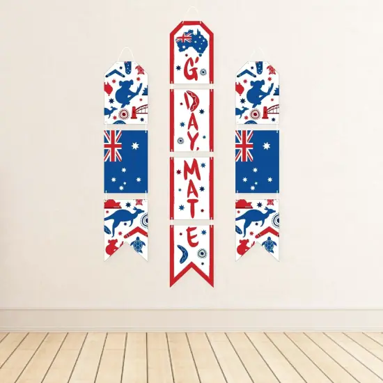 Big Dot of Happiness Australia Day - Hanging Vertical Paper Door Banners - G'Day Mate Aussie Party Wall Decoration Kit - Indoor Door Decor {4}