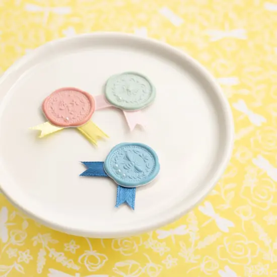 K&Company Antique Garden Seals W/Ribbon Accents 9/Pkg {4}