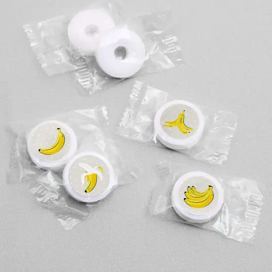 Big Dot of Happiness Let's Go Bananas - Tropical Party Round Candy Sticker Favors - Labels Fits Chocolate Candy (1 sheet of 108) {4}