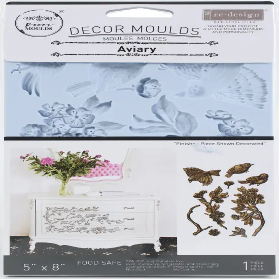 Prima Marketing Re-Design Mould 5"X8"X8mm-Aviary {1}