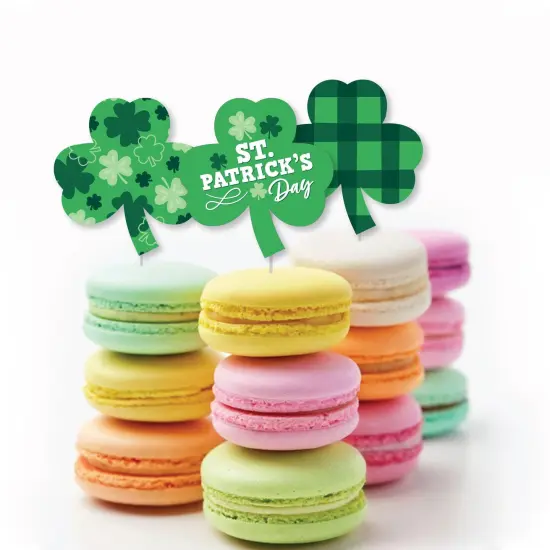 Big Dot of Happiness Shamrock St. Patrick's Day - Shaped Saint Paddy's Day Party Cut-Outs - 24 Count {4}