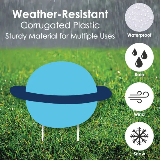 Big Dot of Happiness Blast Off to Outer Space - Astronaut Lawn Decor - Outdoor Rocket Ship Baby Shower or Birthday Party Yard Decorations - 10 Piece {4}