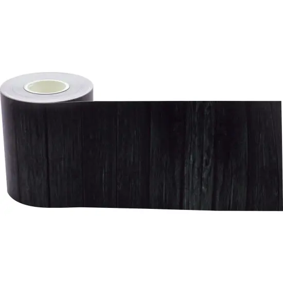 Black Wood Straight Rolled Border Trim, 50 Feet Per Roll, Pack of 3 {3}