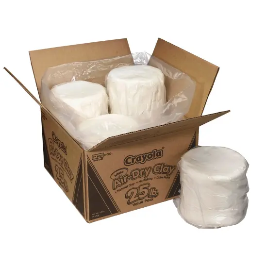 Air Dry Clay, 25 lbs., White {1}