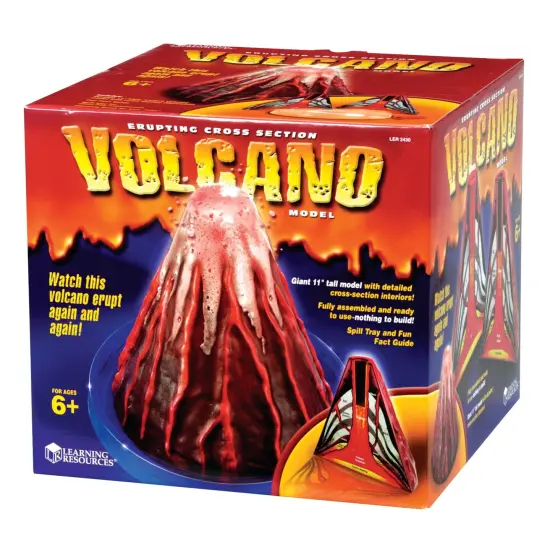 Erupting Cross-section Volcano Model {1}