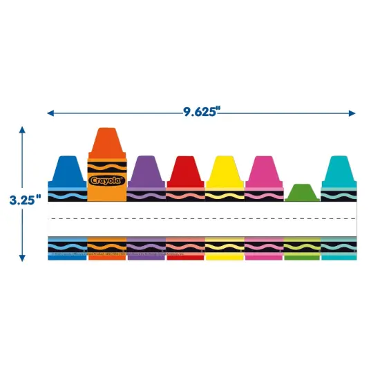 Crayola&reg; Tented Name Plate, 9-5/8" x 6-1/2", 36 Per Pack, 6 Packs {2}