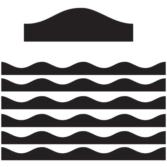 Magnetic Border, Black, 12 Feet Per Pack, 6 Packs {1}