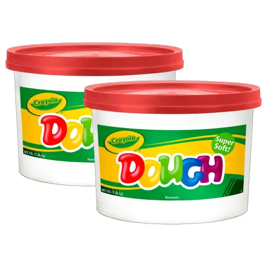 Super Soft Modeling Dough, Red, 3 lbs. Bucket, Pack of 2 {1}