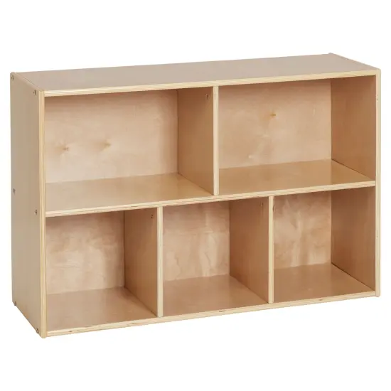 Streamline 5-Compartment Storage Cabinet, 24in High Natural {1}