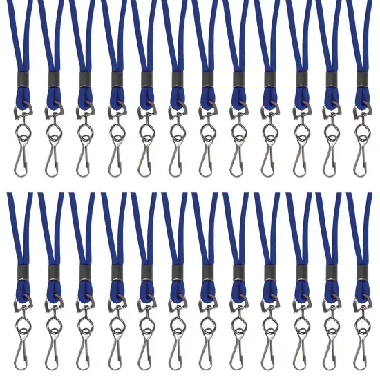 Standard Lanyard, Blue, Swivel Hook, Pack of 24 {1}