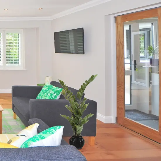 Set of 2: 43" Zamifolia Bush in Black Pot with 220 Leaves - Lifelike Greenery for Home & Office Decor, Floral Home by Artificial Flowers {5}