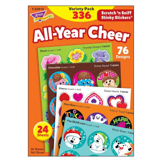 All Year Cheer Stinky Stickers&reg; Variety Pack, 336 Count {1}