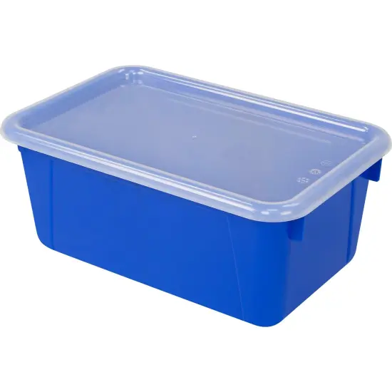 Small Cubby Bin with Cover, Classroom Blue {1}