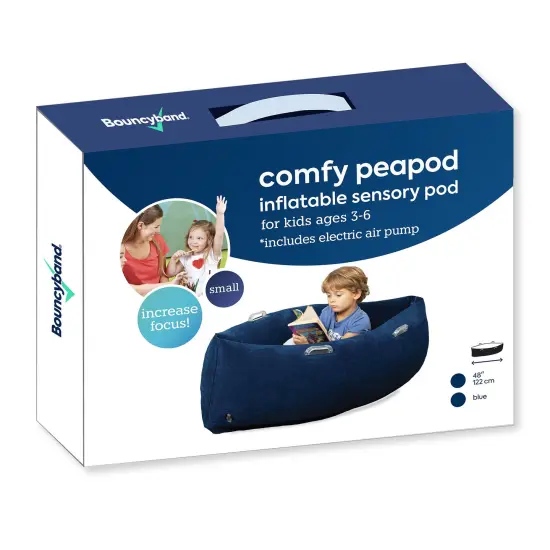 Comfy Hugging Peapod Sensory Pod, 48", Ages 3-6 Up to 4 Feet Tall, Blue {1}