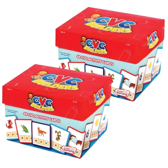 CVC Builders Activity Cards, 48 Per Set, 2 Sets {1}