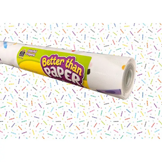 Better Than Paper Bulletin Board Roll, Colorful Crayons, 4-Pack {2}