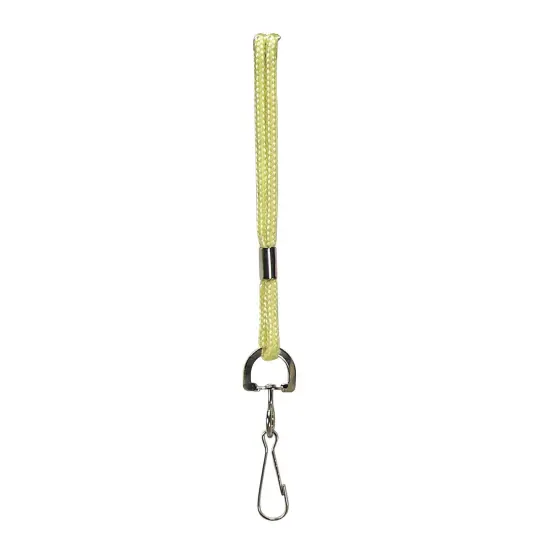 Standard Lanyard Hook Rope Style, Yellow, Pack of 24 {5}