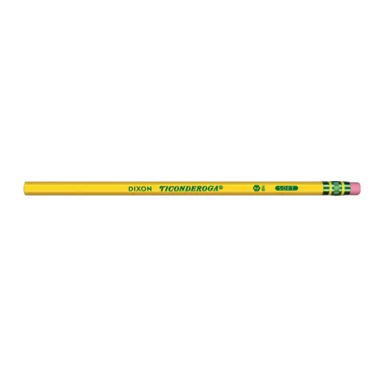 Pencils, #2 Soft, Yellow, Unsharpened, 24 Per Pack, 2 Packs {3}