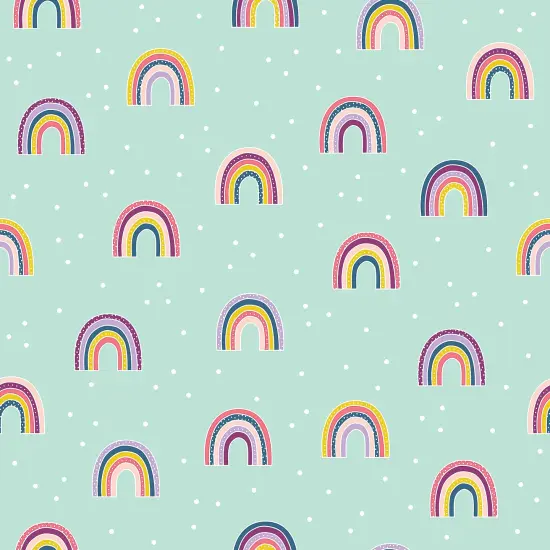 Peel and Stick Decorative Paper Roll, 17-1/2" x 10 ft, Oh Happy Day Rainbow {3}
