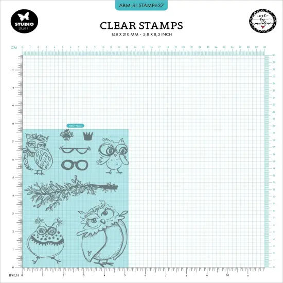 Art By Marlene Signature Collection Clear Stamps-Nr. 637, Owlicious {4}