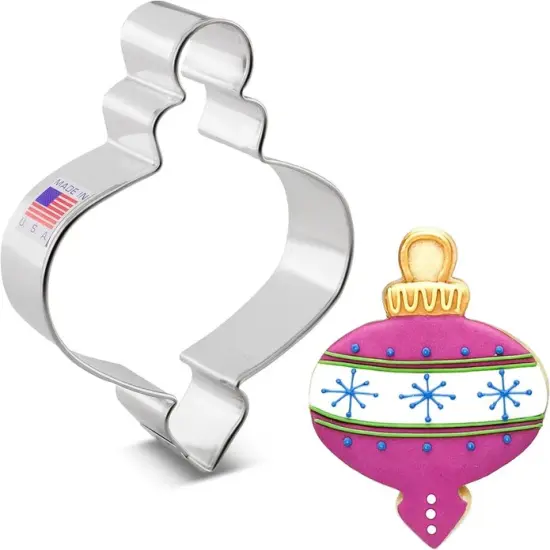 Ann Clark Christmas Finial Ornament Cookie Cutter, 4.25" {1}