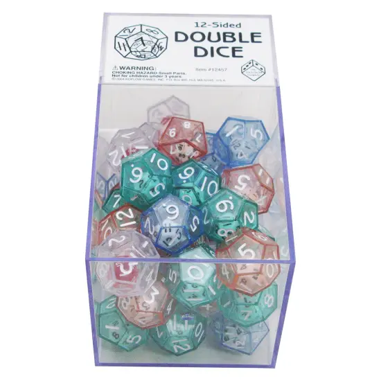12-Sided Double Dice, Box of 40 {1}