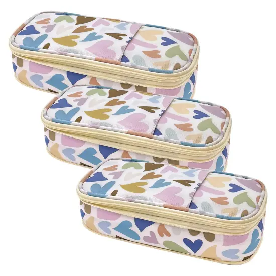 Hearts Pencil Case, Pack of 3 {1}