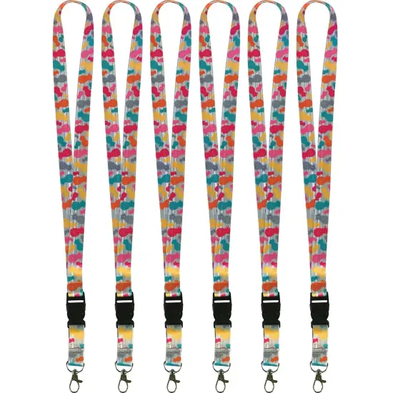Tropical Punch Pineapples Lanyard, Pack of 6 {1}
