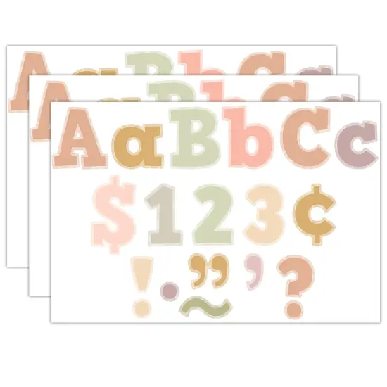 Terrazzo Tones 4" Bold Block Letters Combo Pack, 230 Pieces Per Pack, 3 Packs {1}