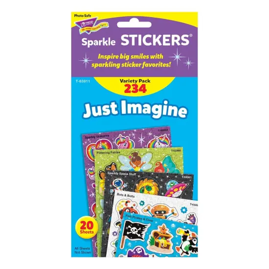 Just Imagine Sparkle Stickers&reg; Variety Pack, 234 ct {2}