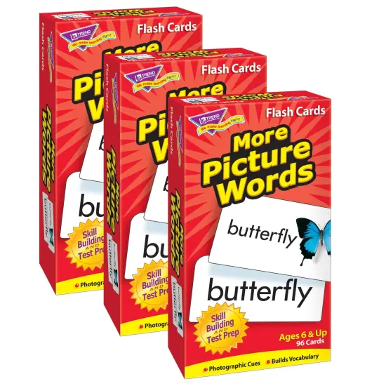 More Picture Words Skill Drill Flash Cards, Pack of 3 {1}