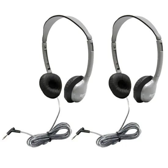 SchoolMate&trade; Personal Stereo Headphone with Leatherette Cushions, Pack of 2 {1}