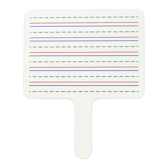 Two-Sided Dry Erase Answer Paddles, Set of 12 {3}