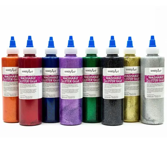 Glitter Glue, 8 oz, Set of 8 {1}