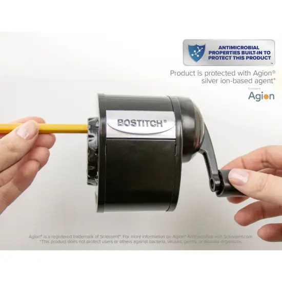 Antimicrobial Manual Pencil Sharpener, Black {6}