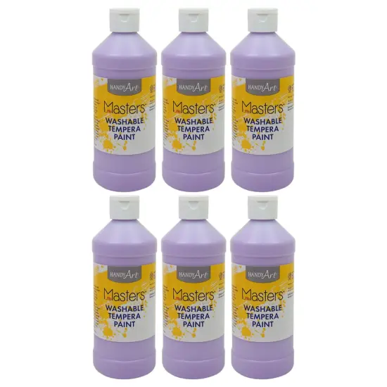 Little Masters&reg; Washable Tempera Paint, 16 oz., Light Purple, Pack of 6 {1}