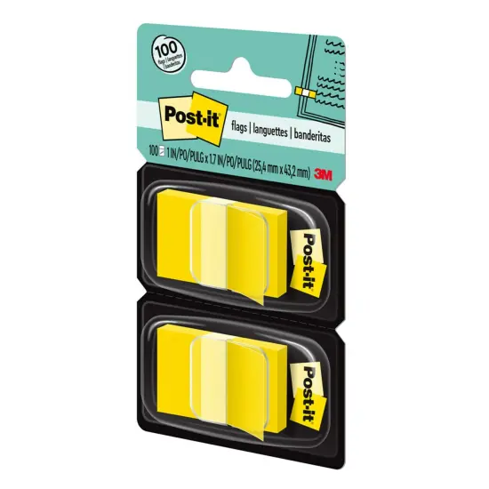 Flags - Yellow, 50/Dispenser, 2 Dispenser/Pack, 3 Packs {5}
