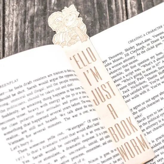 Bookmark - Ello I'm Just a Book Worm {3}