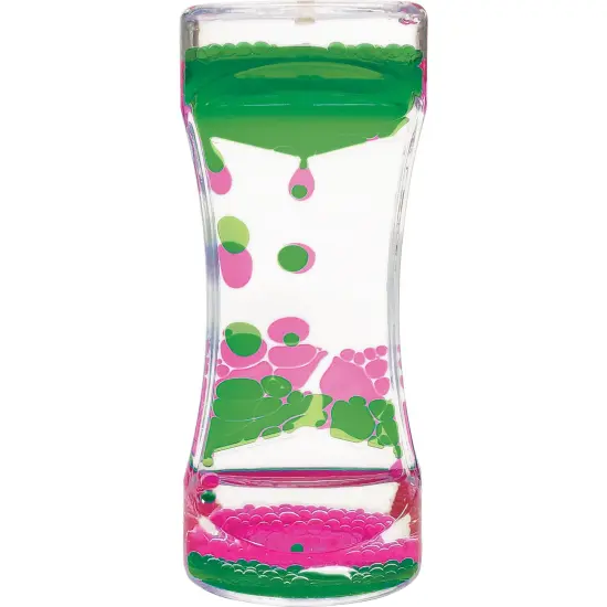 Pink & Green Liquid Motion Bubbler, Pack of 6 {5}