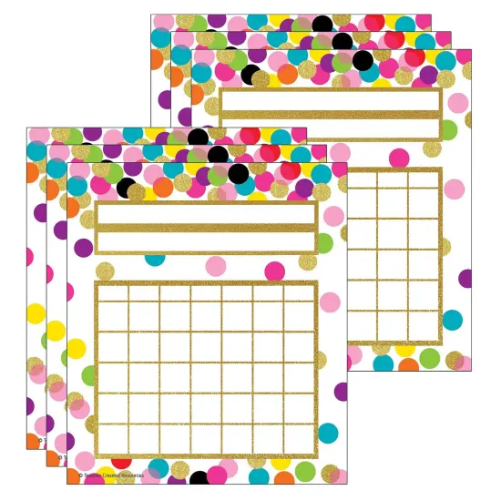 Confetti Incentive Charts, 36 Per Pack, 6 Packs {1}
