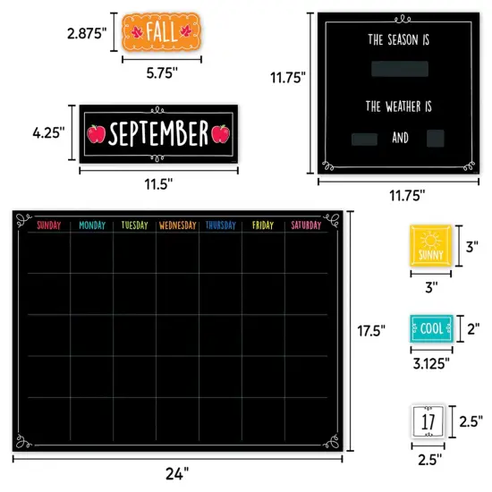 Doodle Calendar Bulletin Board Set {4}
