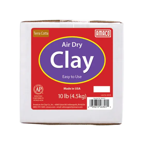 Air Dry Clay, Terra Cotta, 10 lbs. Per Box, 2 Boxes {2}