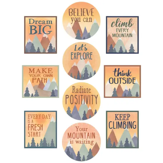 Moving Mountains Positive Sayings Accents, 30 Per Pack, 3 Packs {1}