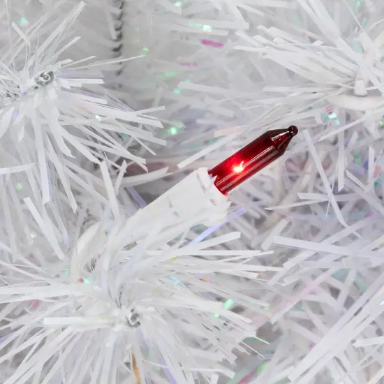 Northlight Pre-Lit Medium Rockport White Pine Artificial Christmas Tree - 2' - Multi Lights {5}