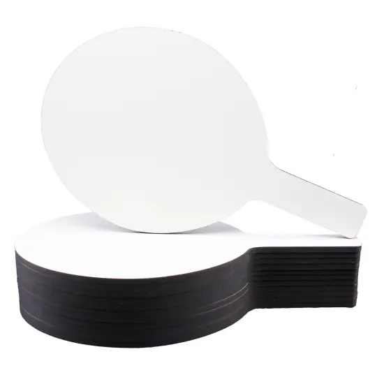 Oval Dry Erase Answer Paddles, 7" x 12", Pack of 12 {1}