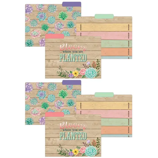 Rustic Bloom File Folders, 2 Packs {1}