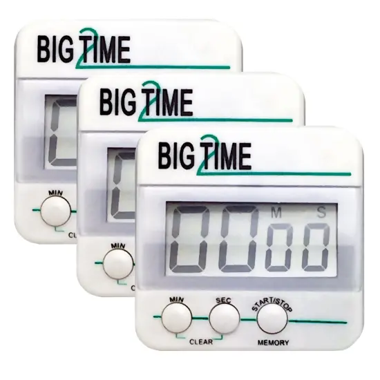 Big Time Too Up/Down Timer, Pack of 3 {1}